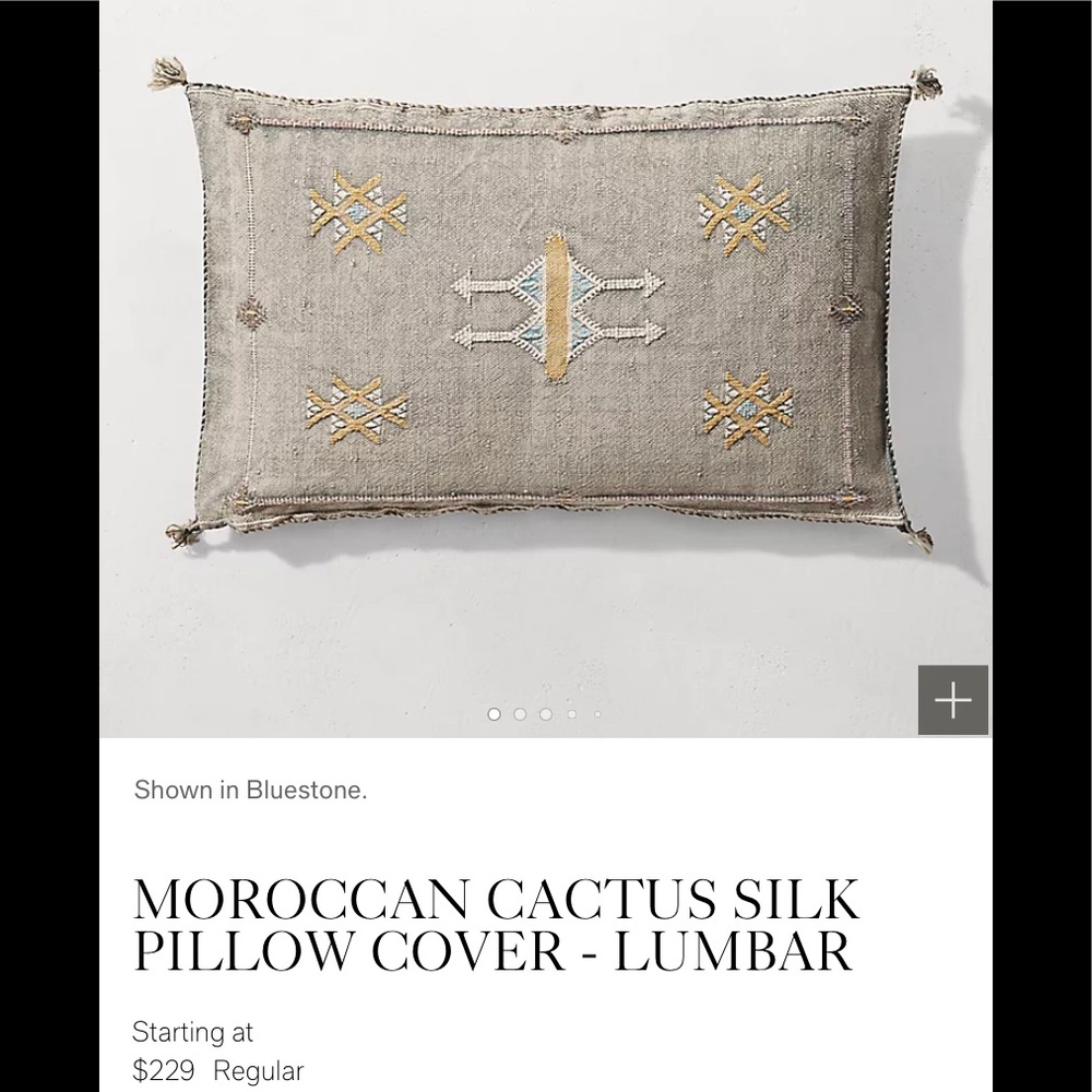 Restoration hardware Moroccon Pillow cover NEW